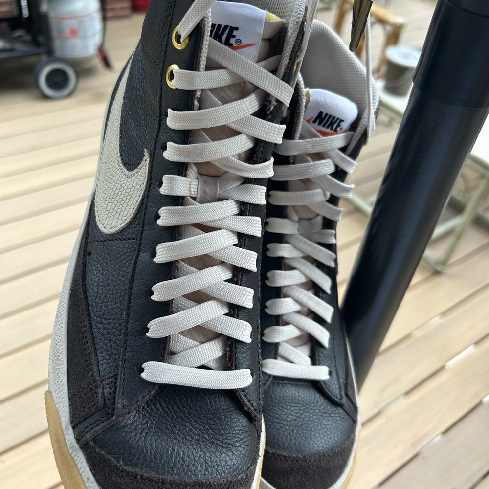 Nike Men's Sneakers - Black and Cream